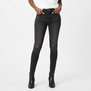 Just Black Denim Skinny Ripped Jeans - Like New - Size 28